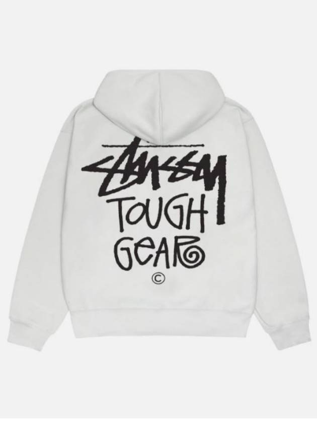 Tough Gear Cotton Hoodie Ash Heather - STUSSY - BALAAN 3