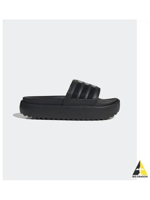 Adilette Platform Slide Slippers Black - ADIDAS - BALAAN 2