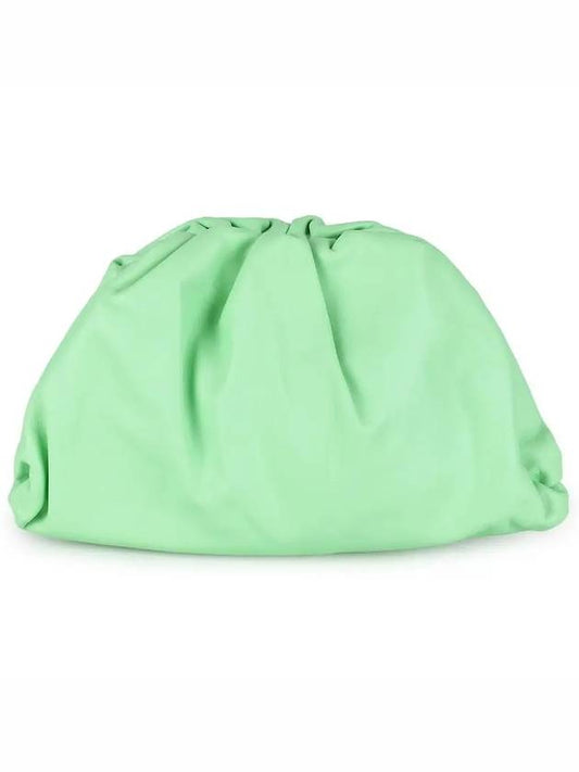 Leather Mini Shoulder Clutch Bag Acid Green - BOTTEGA VENETA - BALAAN 2