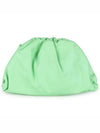 Leather Mini Shoulder Clutch Bag Acid Green - BOTTEGA VENETA - BALAAN 3