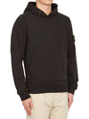 Garment Dyed Hoodie Black - STONE ISLAND - BALAAN 4