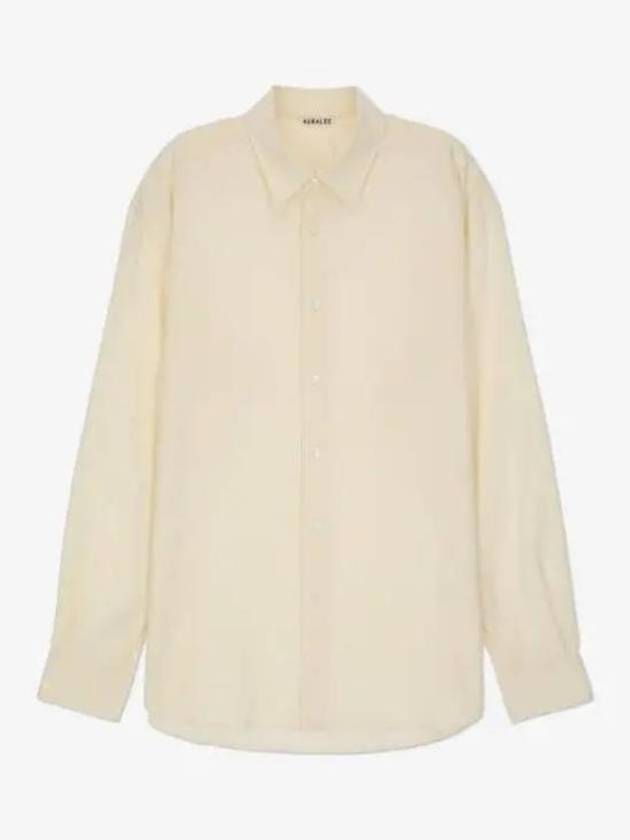 Long Sleeve Shirt A24SS02KV Ivory - AURALEE - BALAAN 1