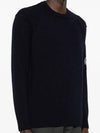 Lambswool GRS Crew Neck Knit Top Purple - CP COMPANY - BALAAN 4