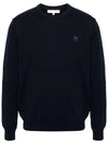 Maison Kitsune Bold Fox Head Patch Men s Wool Knit MM00815 P476 - POLO RALPH LAUREN - BALAAN 2