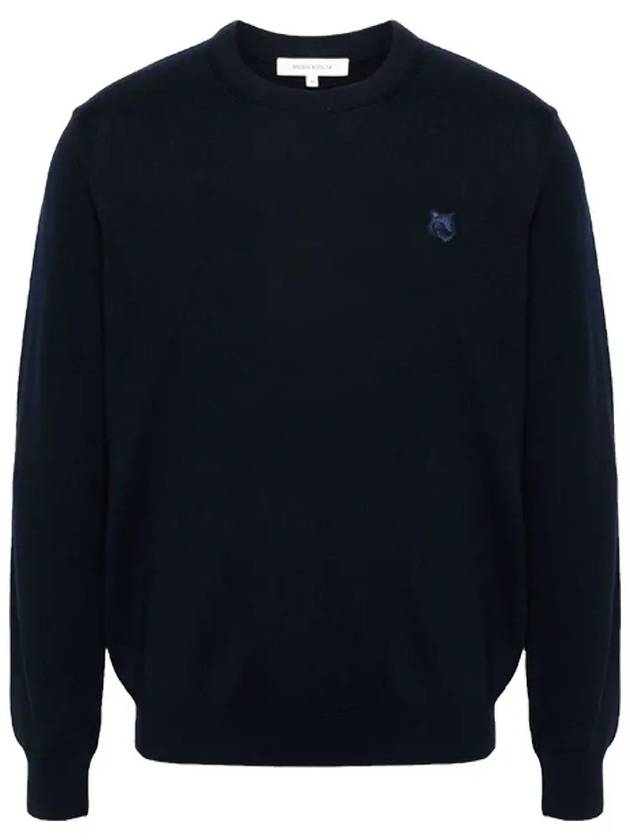 Maison Kitsune Bold Fox Head Patch Men s Wool Knit MM00815 P476 - POLO RALPH LAUREN - BALAAN 2