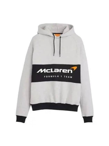 Levis McLaren Racing Fleece Hoodie Gray - LEVI'S - BALAAN 1