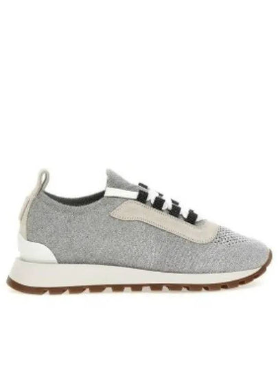 Women's Monilli Knit Low Top Sneakers Grey - BRUNELLO CUCINELLI - BALAAN 2