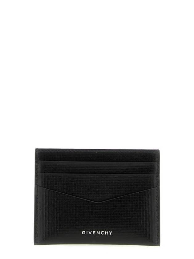 Logo Leather Card Wallet Black - GIVENCHY - BALAAN 2