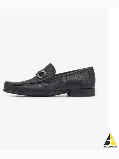 Gancini Suede Moccasin Loafers Black - SALVATORE FERRAGAMO - BALAAN 2