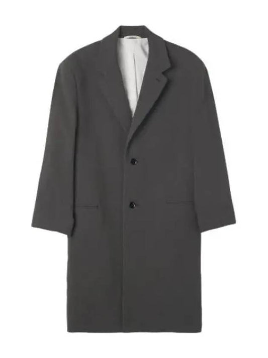 single button coat ash black - LEMAIRE - BALAAN 1