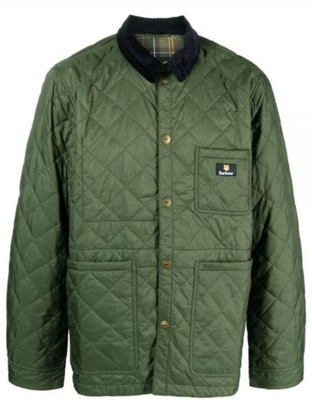 Kenning Quilting  Logo Patch Jacket Green - BARBOUR - BALAAN 2