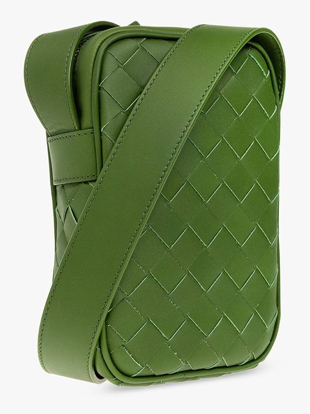 Intrecciato Zipper Leather Mini Cross Bag Avocado - BOTTEGA VENETA - BALAAN 5