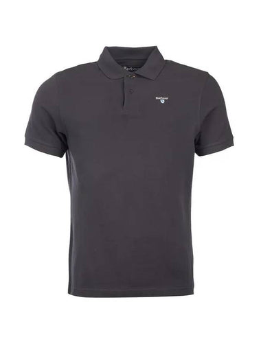 Men's Embroidered Logo Sports Polo Shirt Navy - BARBOUR - BALAAN 1