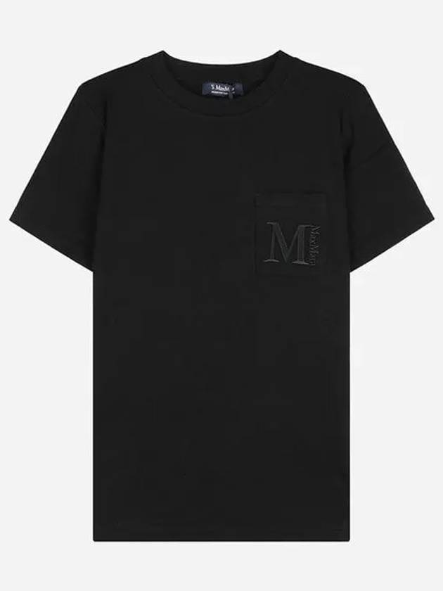 Madera Cotton Short Sleeve T-Shirt Black - MAX MARA - BALAAN 2