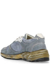 Dad Mesh Suede Low Top Sneakers Blue - GOLDEN GOOSE - BALAAN 3