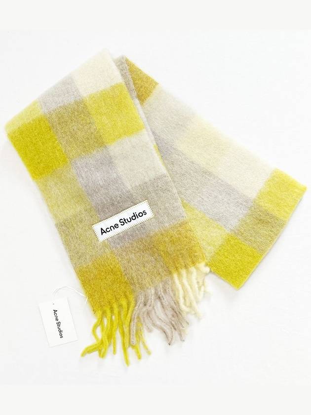 Check Alpaca Muffler Yellow CA0084 - ACNE STUDIOS - BALAAN 4