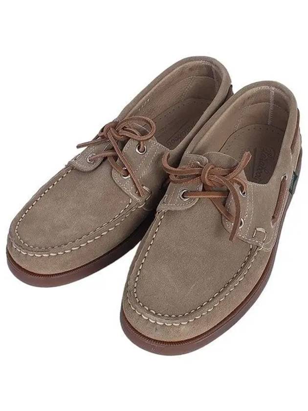 Bath Suede Boat Shoes Beige - PARABOOT - BALAAN 2