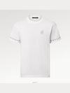 1AFQS9 Short sleeved cotton crew neck sleeves - LOUIS VUITTON - BALAAN 4