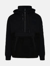 Embossed Puff Logo Patch Hoodie Black - MOOSE KNUCKLES - BALAAN 1