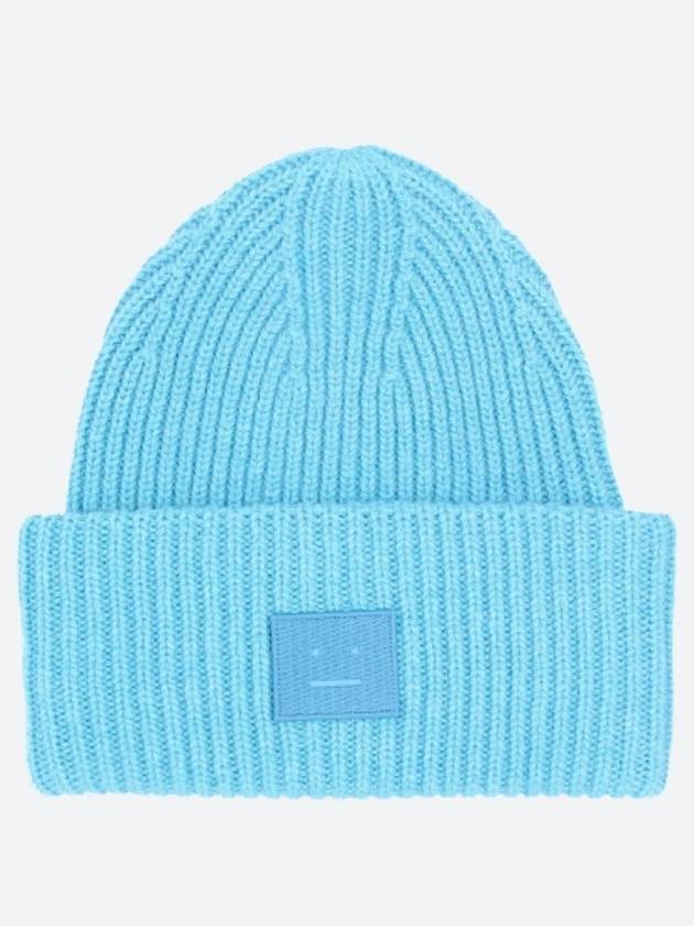 Face Patch Beanie Blue - ACNE STUDIOS - BALAAN 2