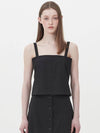 linen square sleeveless crop top_black - JUN BY JUN K - BALAAN 1