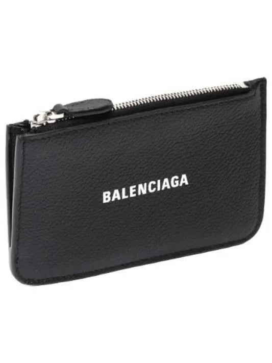 Cash Coin Card Holder Grain Calf Women s Wallet - BALENCIAGA - BALAAN 1