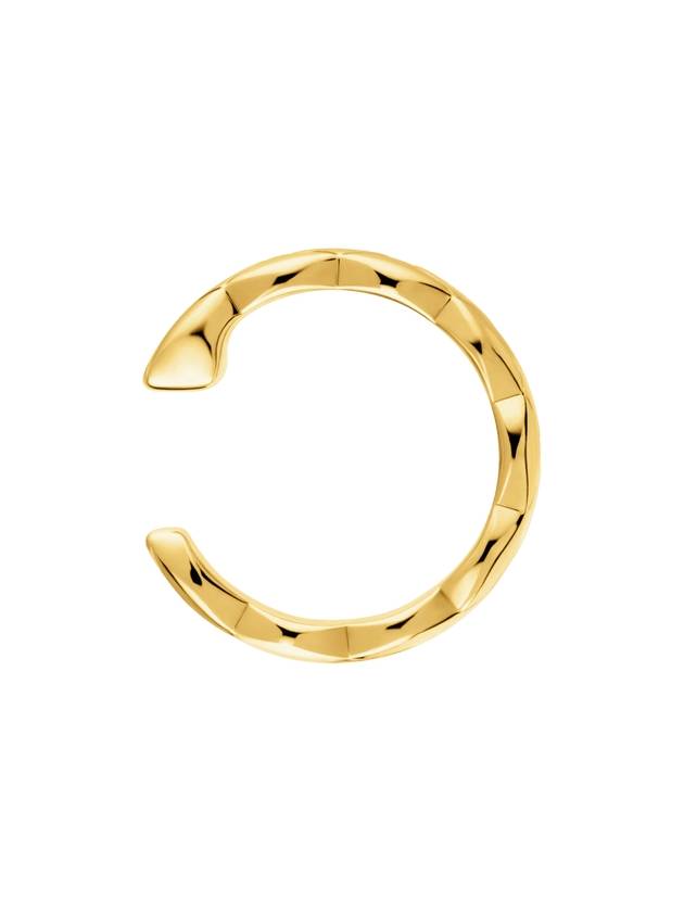 Coco Crush COCO CRUSH single earring 18K yellow gold quilted motif earring J12157 - CHANEL - BALAAN 3