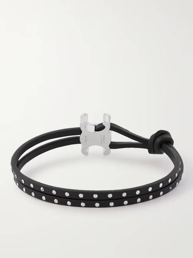 Stud Clasp Bracelet Silver Black - CELINE - BALAAN 6