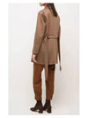 Nemi Cashmere Belt Single Coat Brown - MAX MARA - BALAAN.