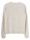 Back Stitch Crew Neck Knit Top Cream - MAISON MARGIELA - BALAAN 3