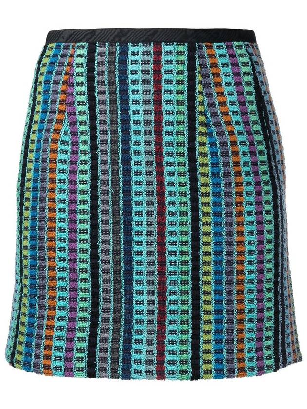 Marine Serre Ladies Multicolor Dyed Terry Kitchen Towels Mini Skirt, Size X-Small - MARINE SERRE - BALAAN 1