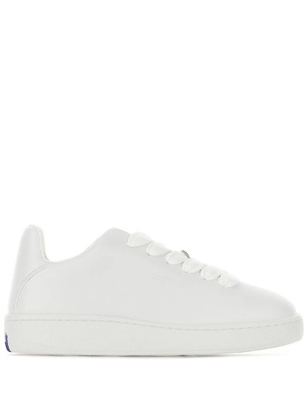 Leather Box Low-Top Sneakers White - BURBERRY - BALAAN 2