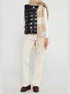 Check Mohair Muffler White Beige - ACNE STUDIOS - BALAAN 6