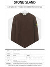 Wappen Patch Pocket Sweatshirt Dark Brown - STONE ISLAND - BALAAN 3