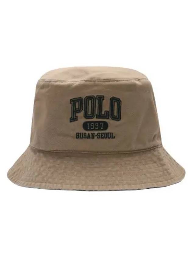 Polo Ralph Lauren Cascina Busan to Seoul Capsule 1997 Logo Reversible Bucket Hat Beige - POLO RALPH LAUREN - BALAAN 1