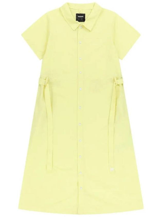 OG nylon shirt dress yellow - OFFGRID - BALAAN 1