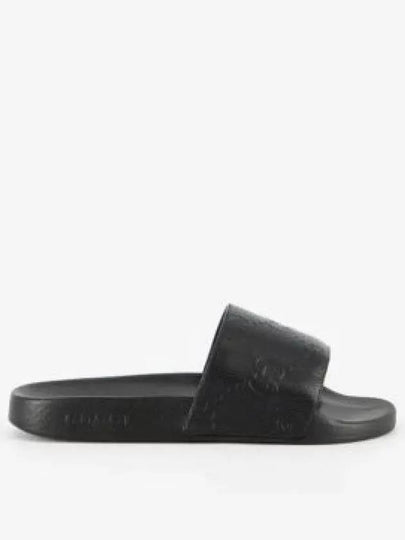 GG Rubber Slippers Black - GUCCI - BALAAN 2