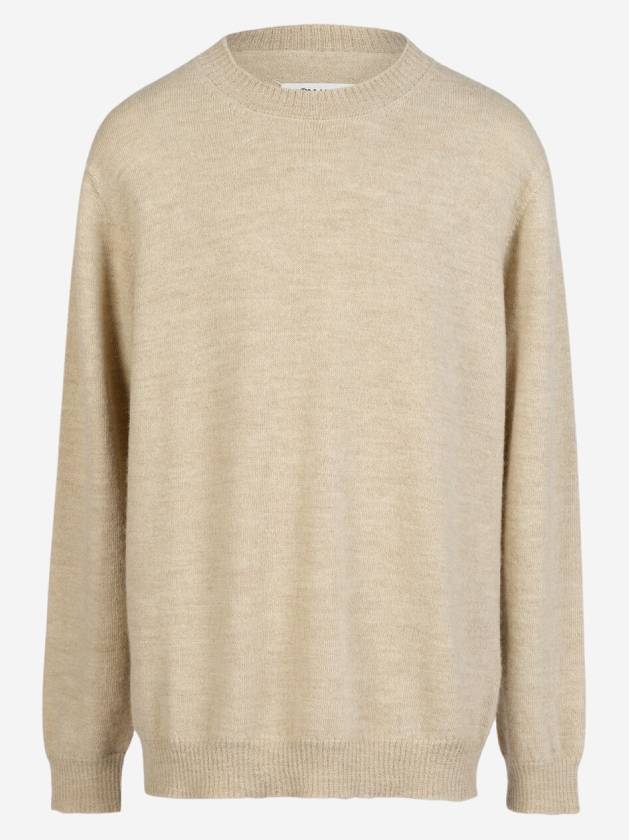 Signature Stitch Crew Neck Wool Alpaca Knit Top Beige - MAISON MARGIELA - BALAAN 2