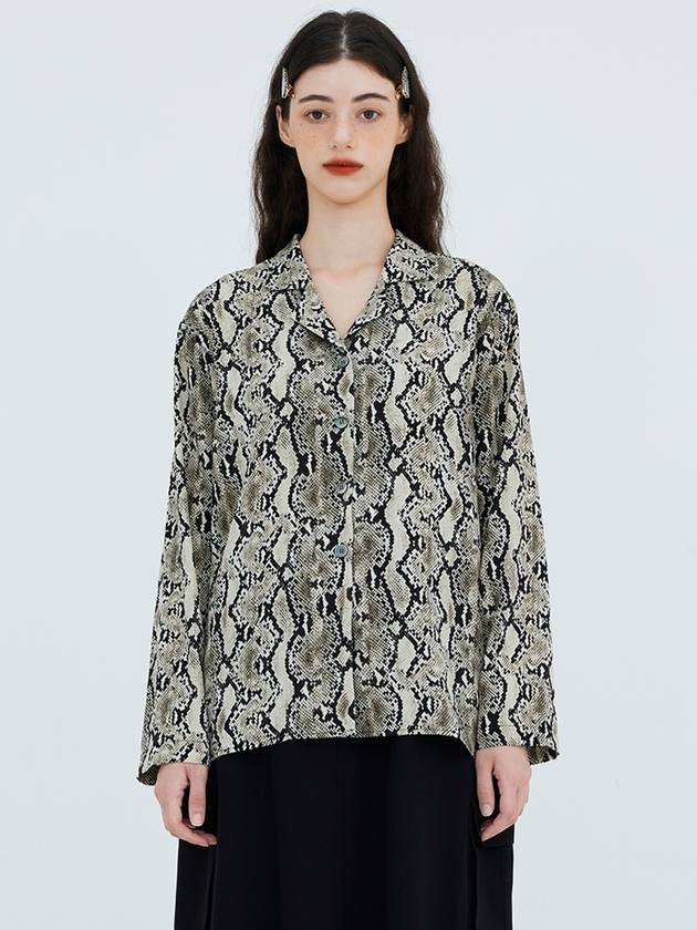 Python Collar Blouse - KOOKEESEE - BALAAN 1