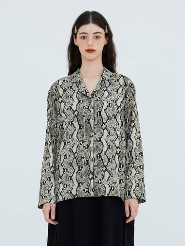 Python Collar Blouse - KOOKEESEE - BALAAN 1