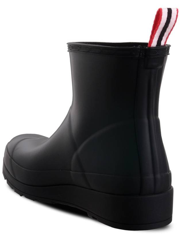 Women's Play Short Pearlised Wellington Rain Boots Black - HUNTER - BALAAN 4