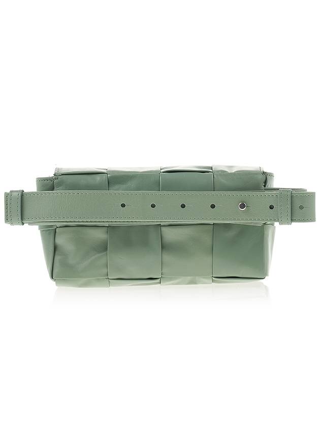 Intrecciato Cassette Mini Belt Bag Sage Green - BOTTEGA VENETA - BALAAN 4