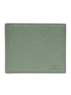 Bollen Us Es Leather Bifold Wallet Light Green - BALLY - BALAAN 1