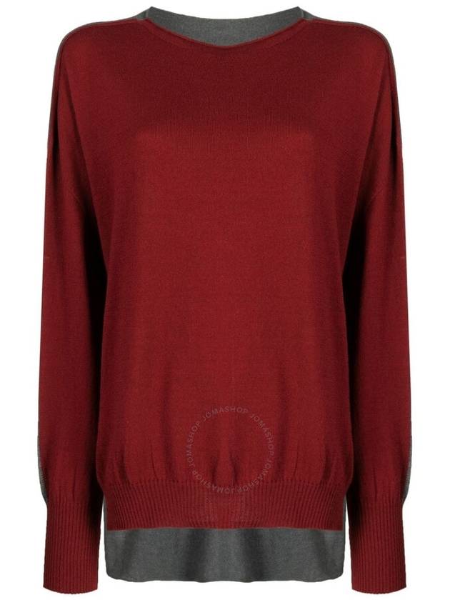 Y'S Two-Tone Wool Blend Fine-Knit Jumper, Brand Size 2 (Small) - YOHJI YAMAMOTO - BALAAN 1