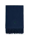 PC0476 411 Pony Embroidery Recycled Wool Muffler Scarf - POLO RALPH LAUREN - BALAAN 3