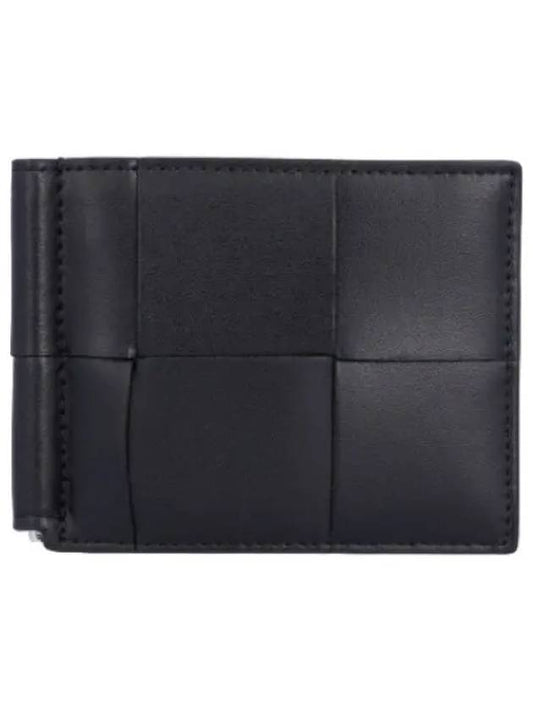 Cassette clip type money wallet black - BOTTEGA VENETA - BALAAN 1