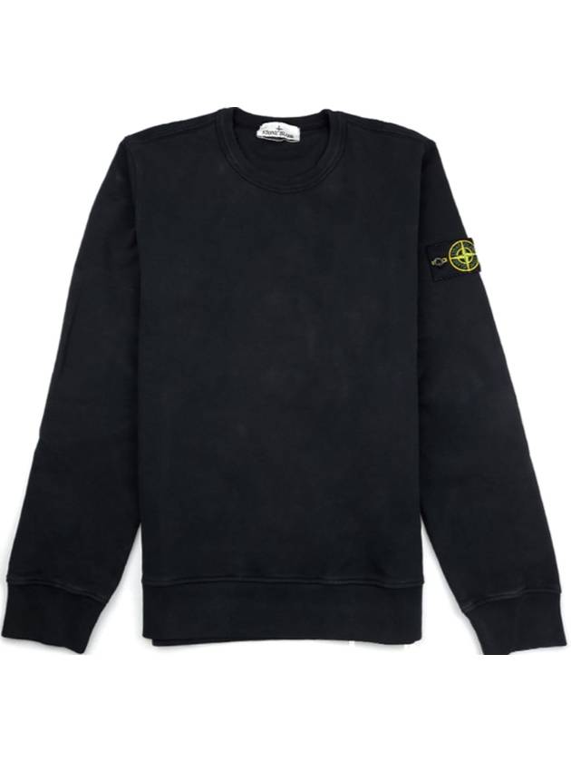 Compass Patch Crew Neck Sweatshirt Black - STONE ISLAND - BALAAN 2