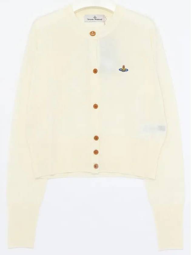 Bea Cropped Cardigan Cream - VIVIENNE WESTWOOD - BALAAN 3