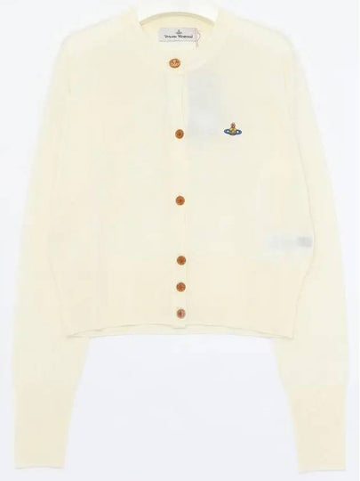 Bea Cropped Cardigan Cream - VIVIENNE WESTWOOD - BALAAN 2