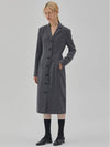 RYUL+WAI: Tailored Wool Long Dress Gray - RYUL+WAI: - BALAAN 2